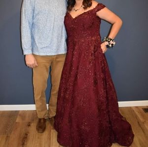 Maroon Prom Dress